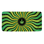 Psychedelic Cannabis Leaf Print Towel