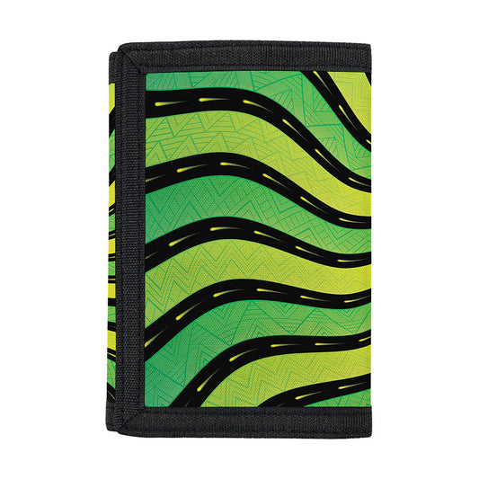 Psychedelic Cannabis Leaf Print Trifold Wallet