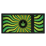 Psychedelic Cannabis Leaf Print Trifold Wallet