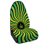 Psychedelic Cannabis Leaf Print Waterproof Car Seat Cover