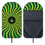 Psychedelic Cannabis Leaf Print Waterproof Car Seat Cover