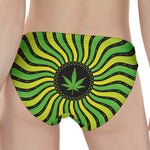 Psychedelic Cannabis Leaf Print Women's Panties