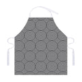 Psychedelic Circle Pattern Print Adjustable Apron