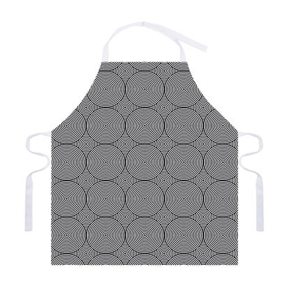 Psychedelic Circle Pattern Print Adjustable Apron