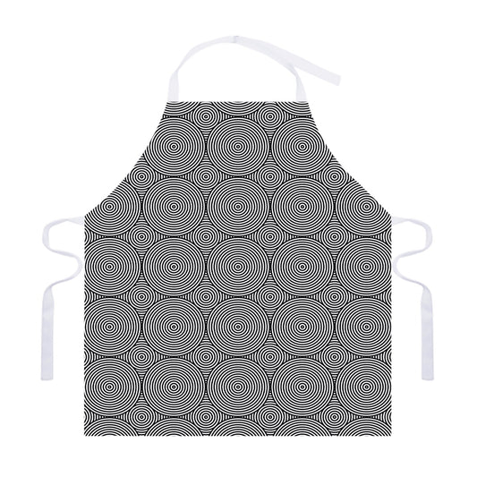 Psychedelic Circle Pattern Print Adjustable Apron
