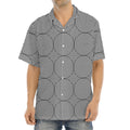 Psychedelic Circle Pattern Print Aloha Shirt