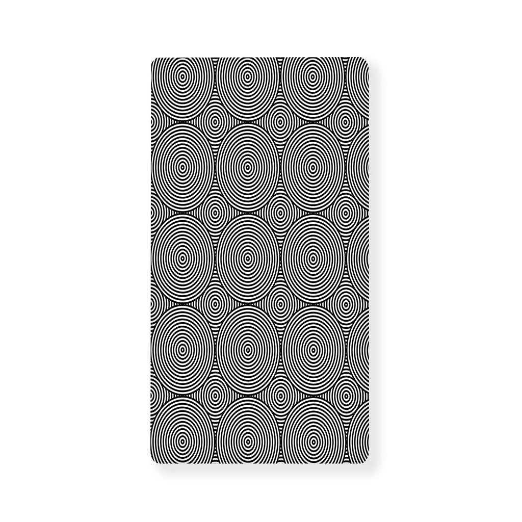 Psychedelic Circle Pattern Print Baby Crib Sheet