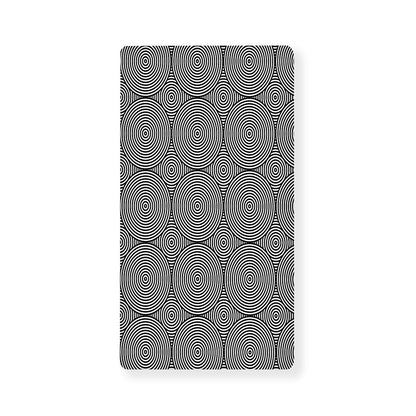 Psychedelic Circle Pattern Print Baby Crib Sheet