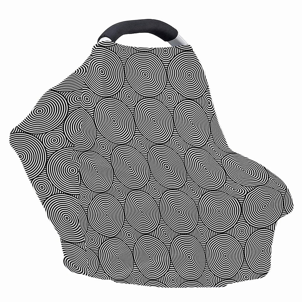 Psychedelic Circle Pattern Print Baby Seat Cover