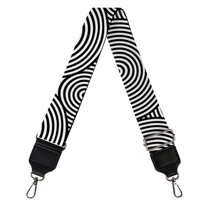 Psychedelic Circle Pattern Print Bag Strap