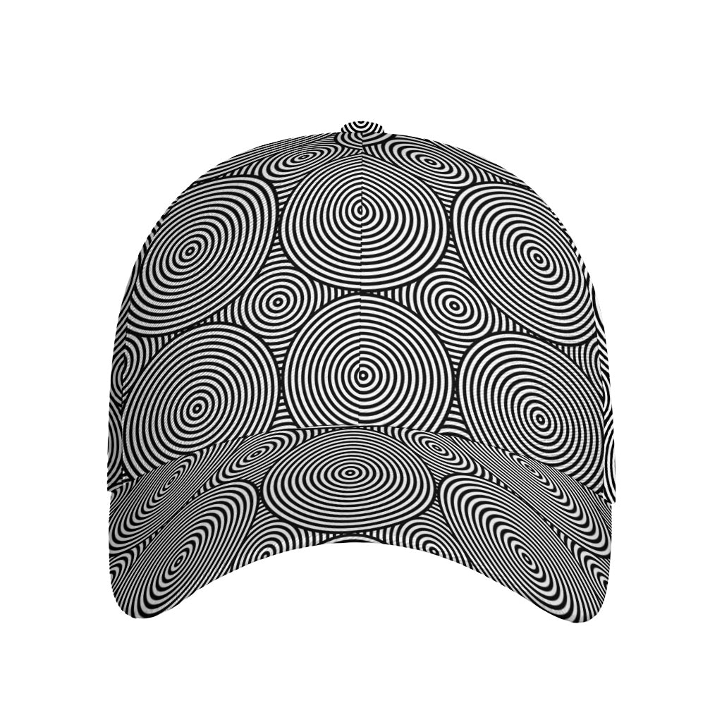 Psychedelic Circle Pattern Print Baseball Cap