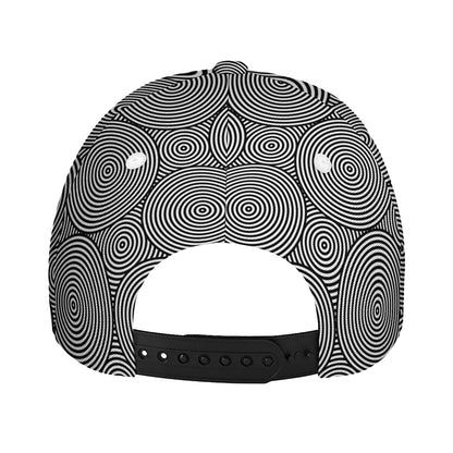 Psychedelic Circle Pattern Print Baseball Cap