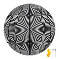 Psychedelic Circle Pattern Print Basketball