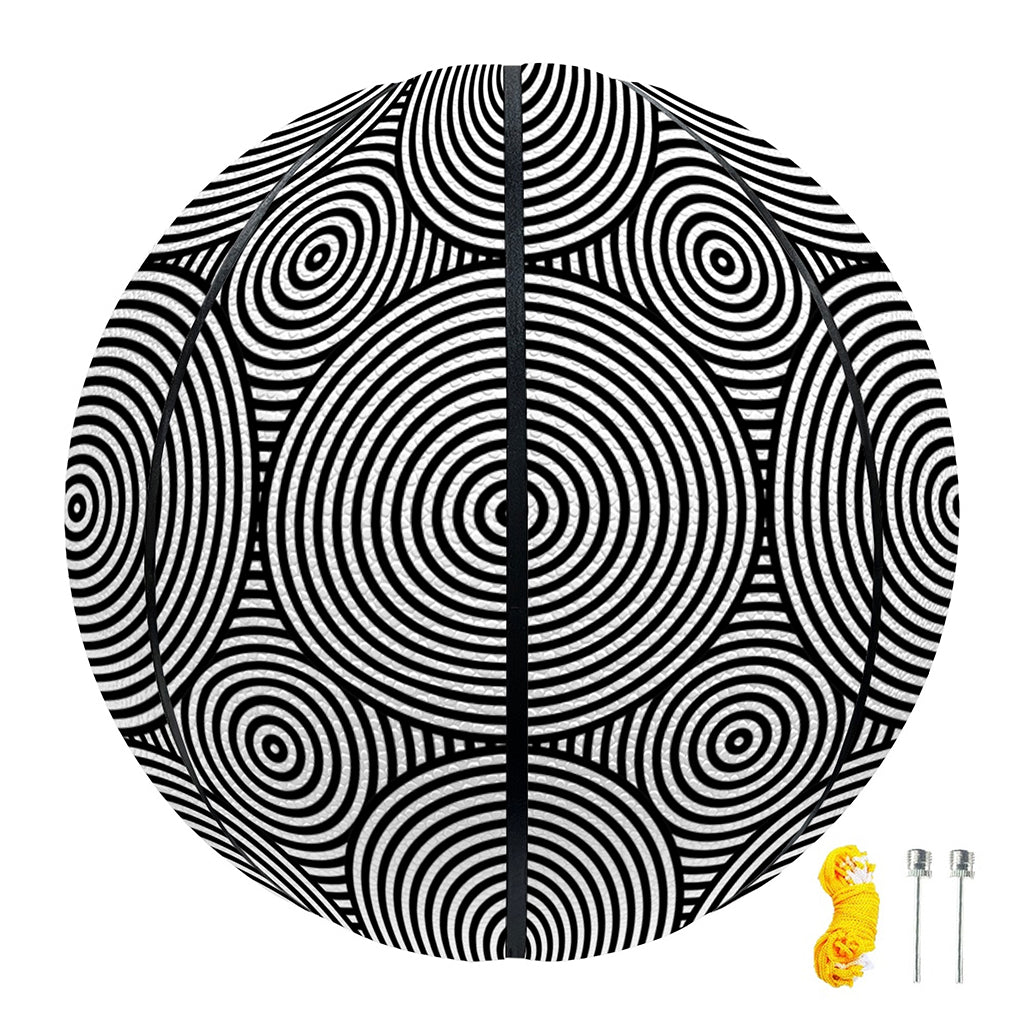Psychedelic Circle Pattern Print Basketball
