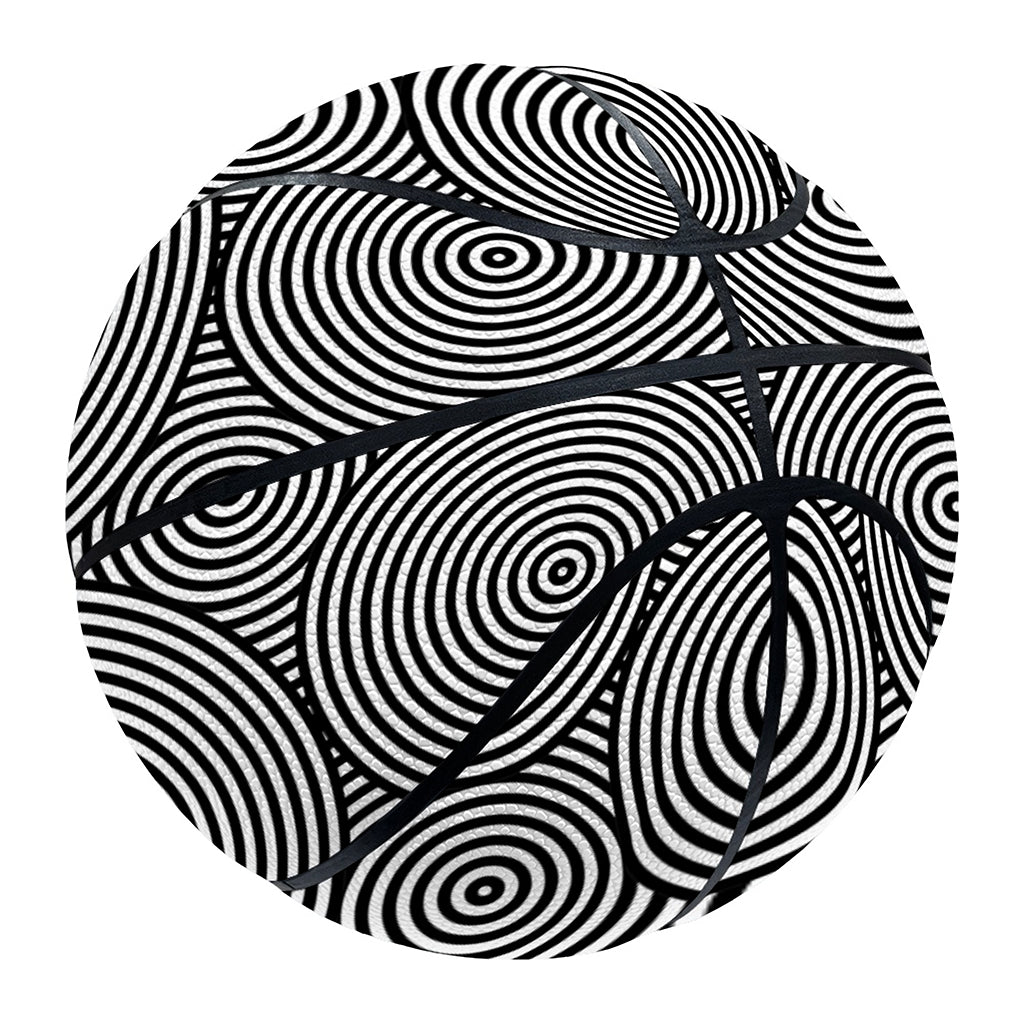Psychedelic Circle Pattern Print Basketball