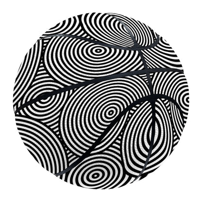 Psychedelic Circle Pattern Print Basketball