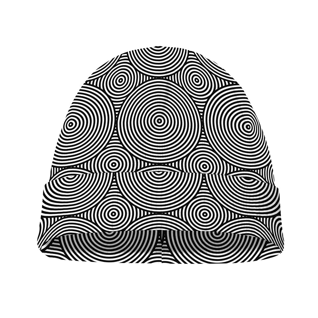 Psychedelic Circle Pattern Print Beanie