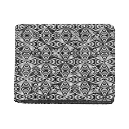 Psychedelic Circle Pattern Print Bifold Wallet