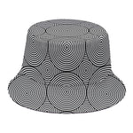 Psychedelic Circle Pattern Print Bucket Hat