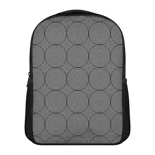 Psychedelic Circle Pattern Print Casual Backpack
