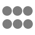Psychedelic Circle Pattern Print Coaster Set
