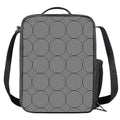 Psychedelic Circle Pattern Print Crossbody Lunch Bag