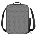 Psychedelic Circle Pattern Print Crossbody Lunch Bag