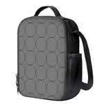 Psychedelic Circle Pattern Print Crossbody Lunch Bag