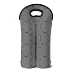 Psychedelic Circle Pattern Print Double Neoprene Wine Tote
