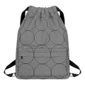 Psychedelic Circle Pattern Print Drawstring Backpack