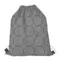 Psychedelic Circle Pattern Print Drawstring Bag