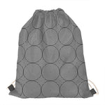 Psychedelic Circle Pattern Print Drawstring Bag