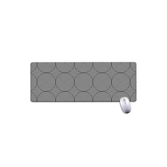 Psychedelic Circle Pattern Print Extended Mouse Pad