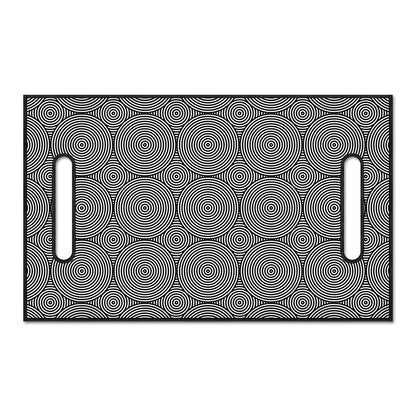 Psychedelic Circle Pattern Print Golf Cart Seat Cover