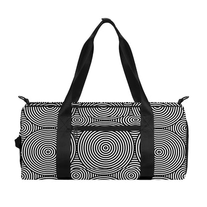 Psychedelic Circle Pattern Print Gym Bag