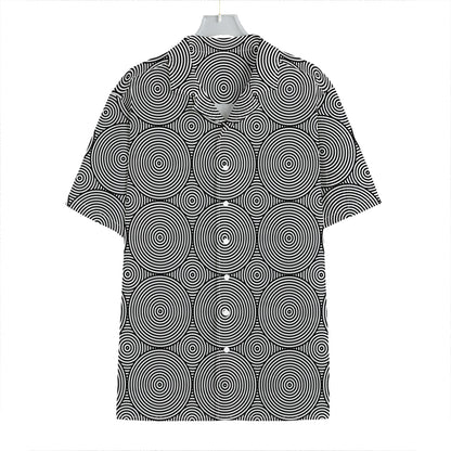 Psychedelic Circle Pattern Print Hawaiian Shirt
