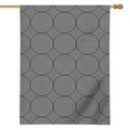 Psychedelic Circle Pattern Print House Flag
