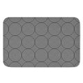 Psychedelic Circle Pattern Print Indoor Door Mat