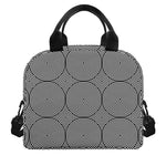 Psychedelic Circle Pattern Print Insulated Lunch Bag