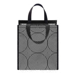 Psychedelic Circle Pattern Print Insulated Lunch Tote