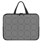 Psychedelic Circle Pattern Print Laptop Sleeve With Handle