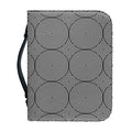 Psychedelic Circle Pattern Print Leather Bible Cover