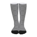 Psychedelic Circle Pattern Print Long Socks