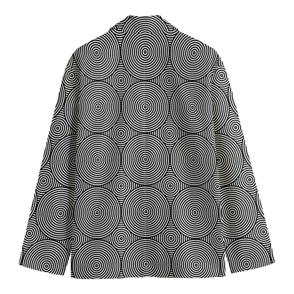 Psychedelic Circle Pattern Print Men's Blazer