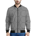 Psychedelic Circle Pattern Print Men's Bomber Jacket