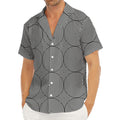 Psychedelic Circle Pattern Print Men's Deep V-Neck Shirt