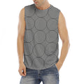 Psychedelic Circle Pattern Print Men's Fitness Tank Top