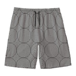 Psychedelic Circle Pattern Print Men's Swim Trunks