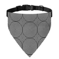 Psychedelic Circle Pattern Print Over The Collar Dog Bandana