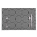 Psychedelic Circle Pattern Print Placemat